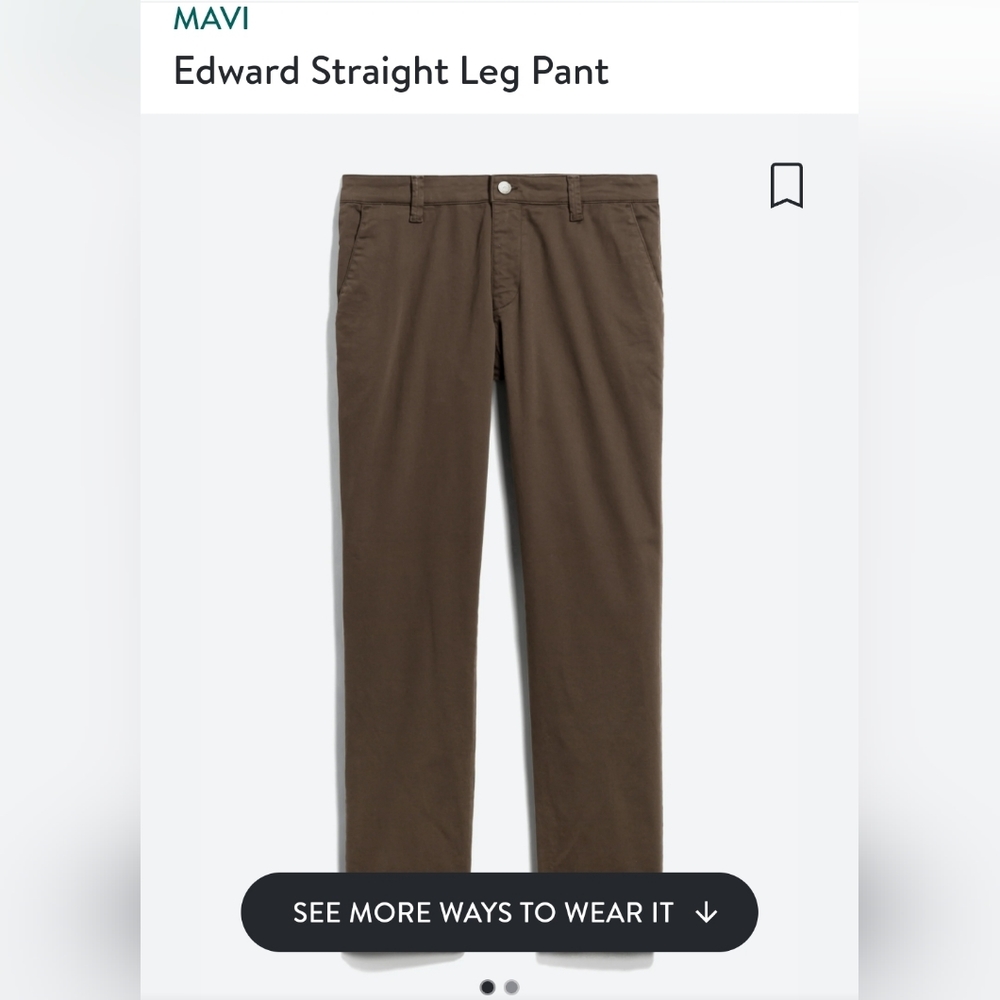 MAVIEdward Straight Leg Pant 32" waist 28" inseam